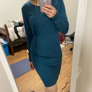 LOFT EUC Teal Knit Dress